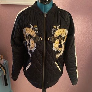 embroidered bomber jacket